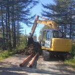 Замена участка канализационной сети п. Октябрьский