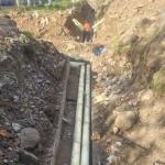 Продолжаются работы на участке улицы Зеленая от дома №6