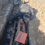 Замена теплотрассы на ул. 65 лет Октября завершена.