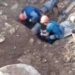 Замена участка водопровода в п. Токи